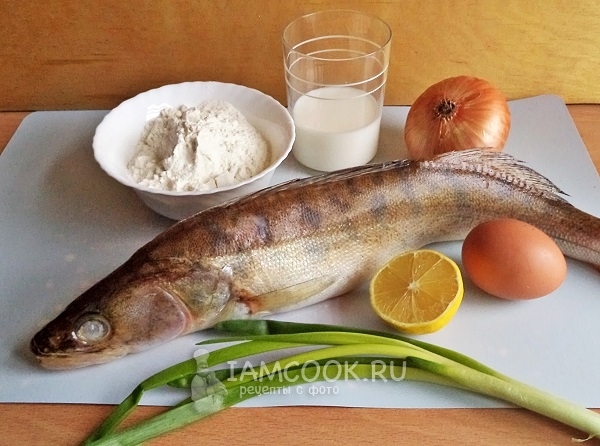 Ингредиенты для судака в кляре