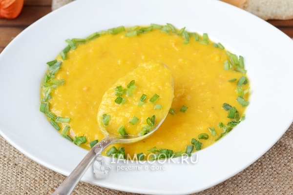 Фото тыквенного супа-пюре в мультиварке