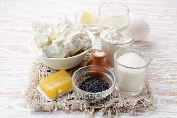 Ингредиенты для ленивых вареников с маком