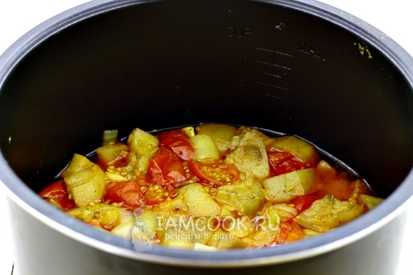 Рецепт баклажанов тушенных в мультиварке-скороварке