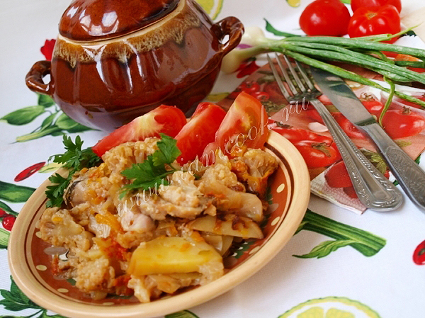 Рецепт рагу в горшочках