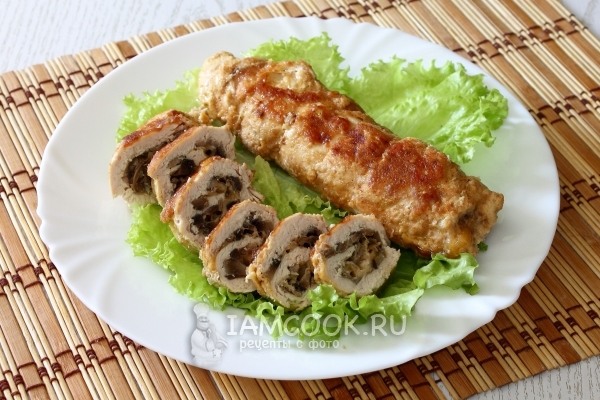 Рецепт рулета из куриного филе