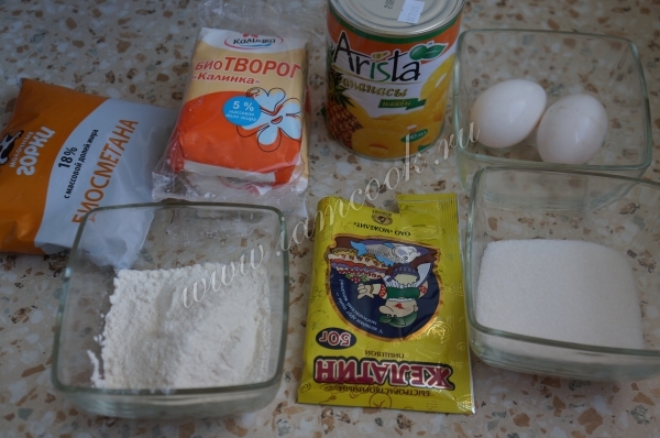 Ингредиенты для желейного торта в мультиварке