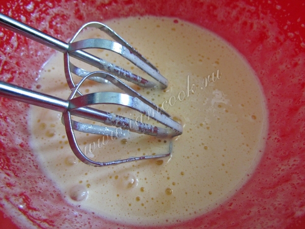 Яйца взбитые с сахаром