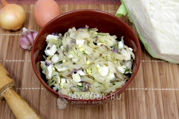 Фото капустной начинки для пирожков