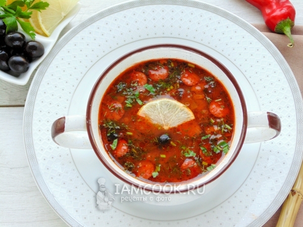 Рецепт солянки в мультиварке