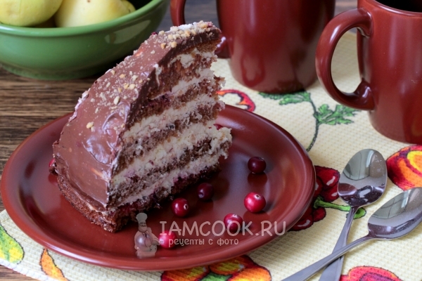 Торт из бисквитных коржей