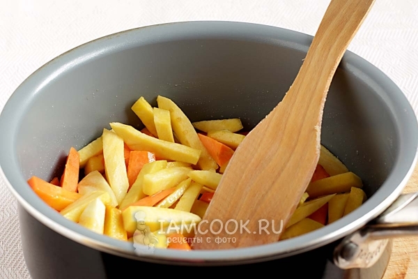 Пожарить морковь