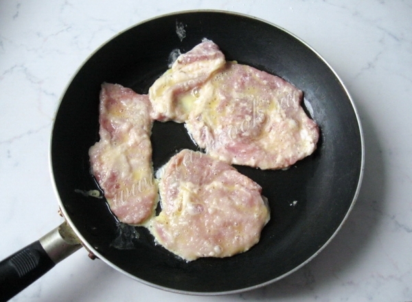 обжарка свинины на сковороде