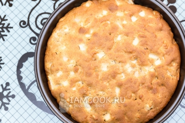 Рецепт медового пирога с яблоками, орехами и корицей