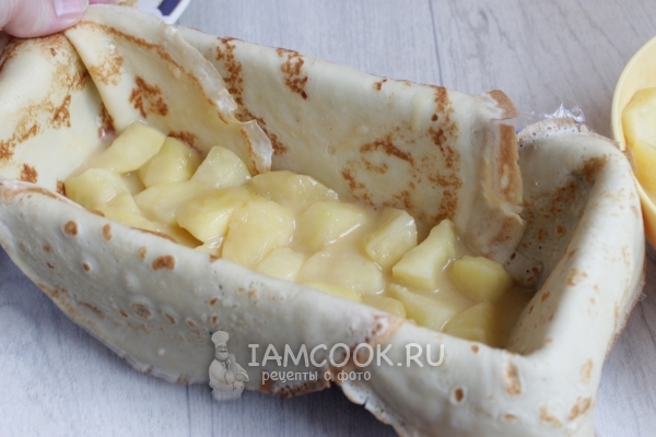 Выложить часть начинки