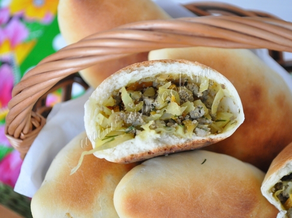 Начинка пирога с печенью