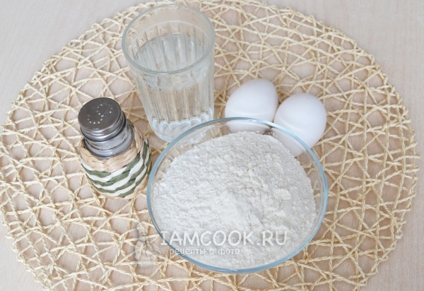 Ингредиенты для теста