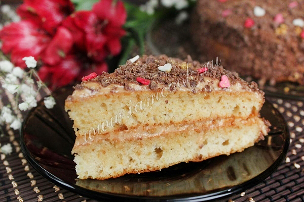 Рецепт медового торта со сгущенкой