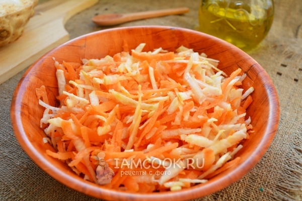 Тертые ингредиенты для салата