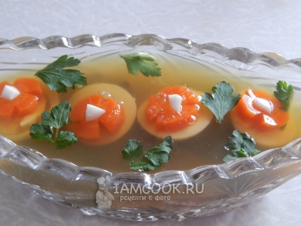 Залить печень и яйцо