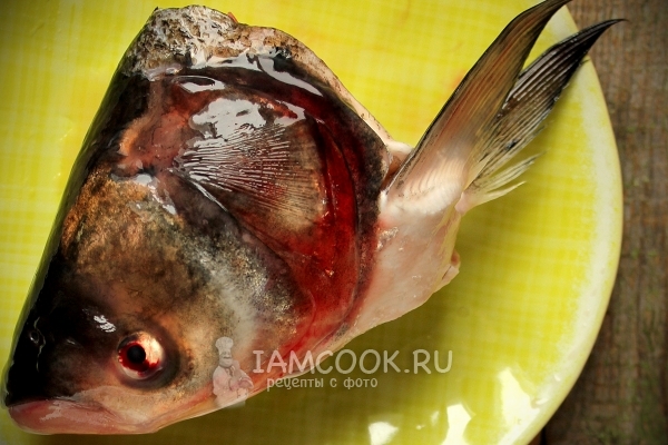 Подготовить рыбью голову