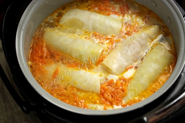 Влить горячую воду