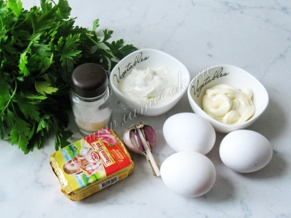 Ингредиенты для яичного рулета