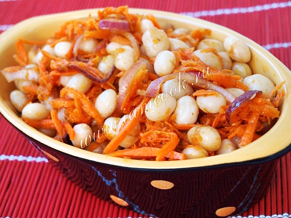 рецепт фасолевого салата по корейски