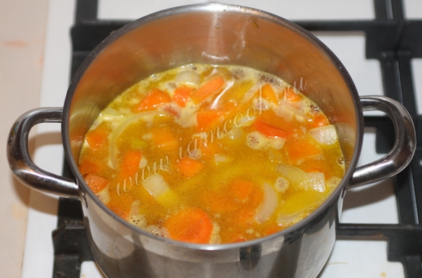 Варение супа пюре из тыквы