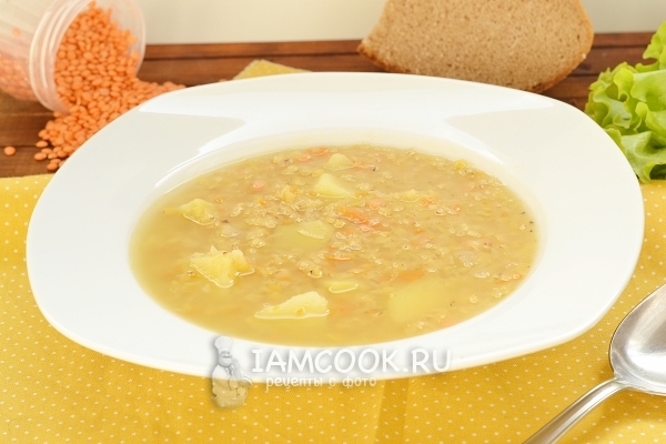 Рецепт супа из чечевицы в мультиварке