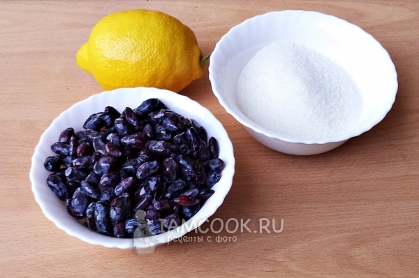 Ингредиенты для компота из жимолости