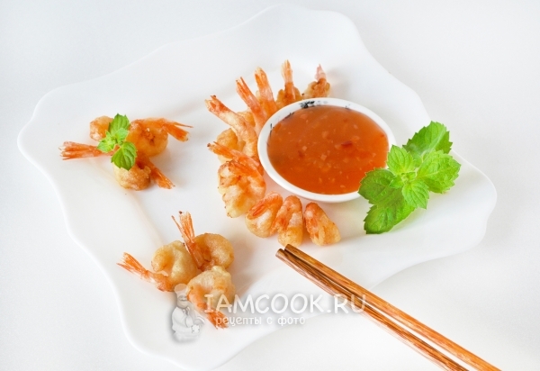 Рецепт креветок в кляре