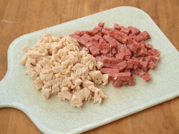 Ингредиенты для салата Русская красавица