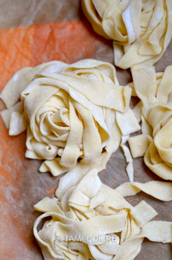 Рецепт домашней пшеничной лапши