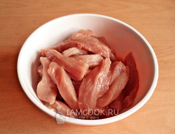 Порезать мясо