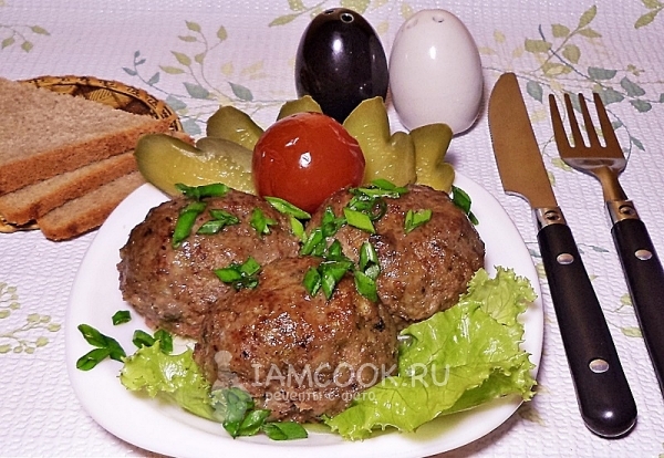 Фото котлет с грибами в духовке