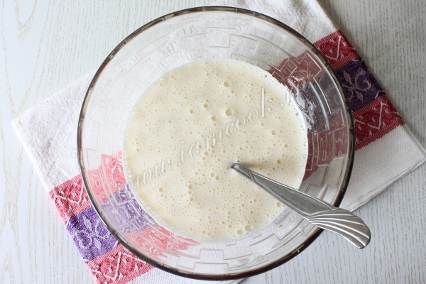 Яйца взбитые с сахаром