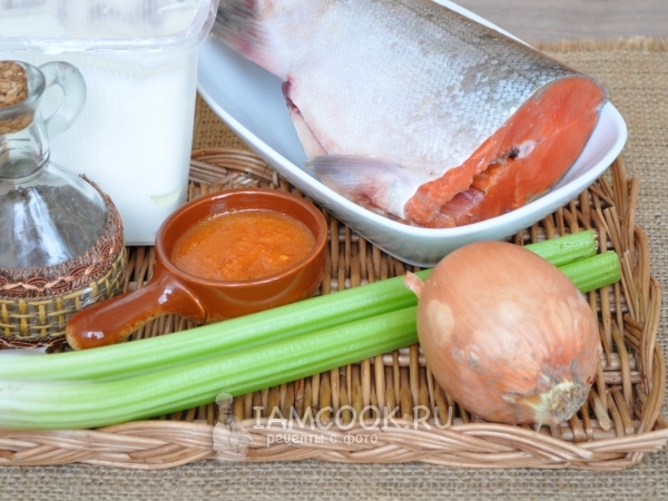 Ингредиенты для кижуча запечённого в духовке