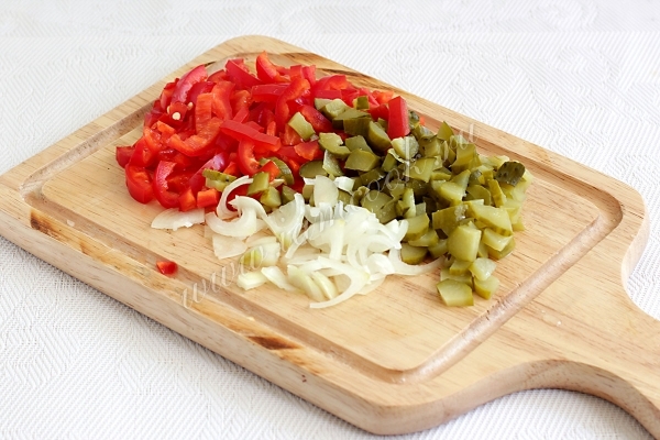 Овощи порезанные