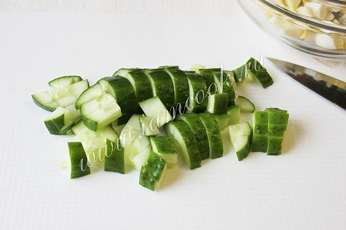 порезанный огурец