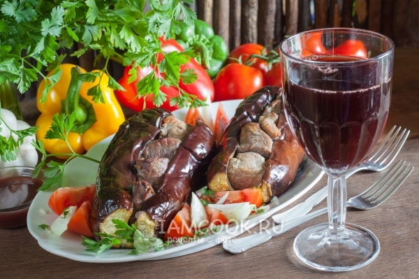 Фото баранины в баклажане