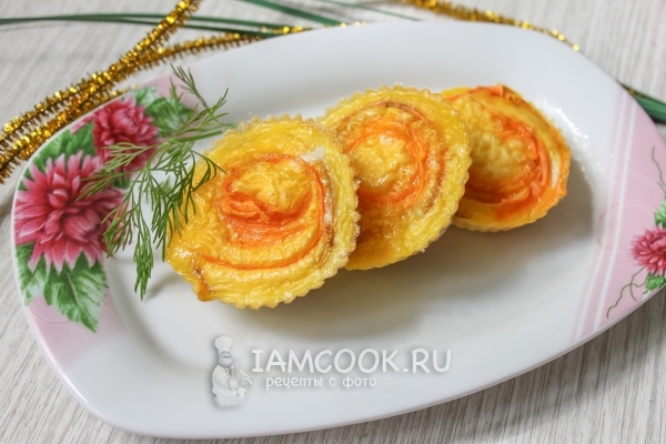 Фото омлета с морковью в духовке