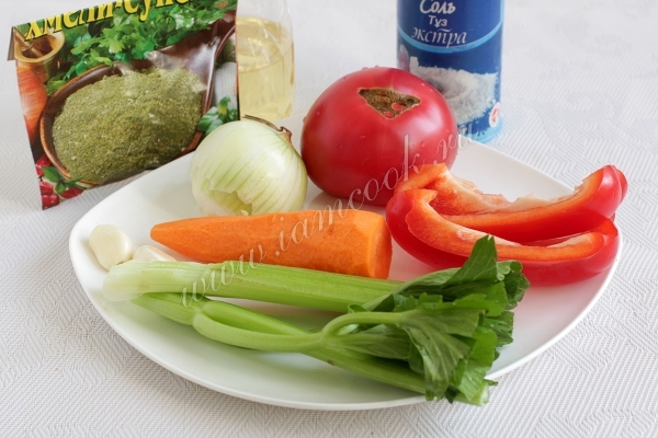 Ингредиенты для подливы к гречке без мяса