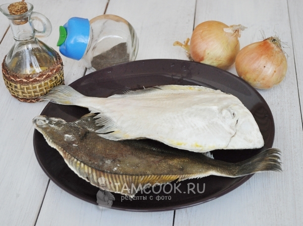 Ингредиенты для жареной камбалы