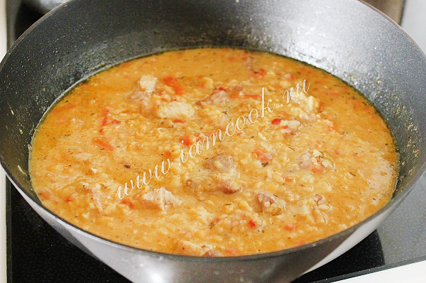 Варим гороховую кашу со свининой