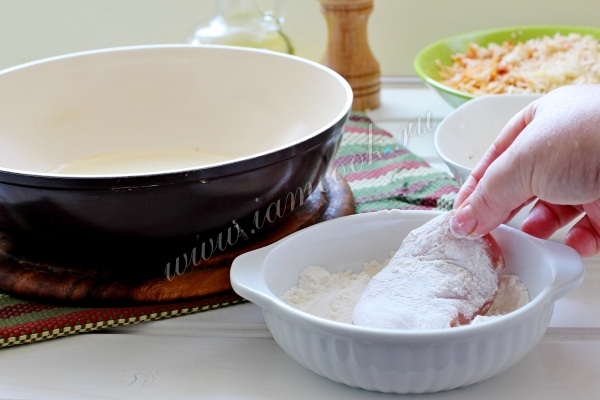 Куриное филе в муке