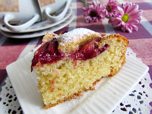 Рецепт пирога со сливами