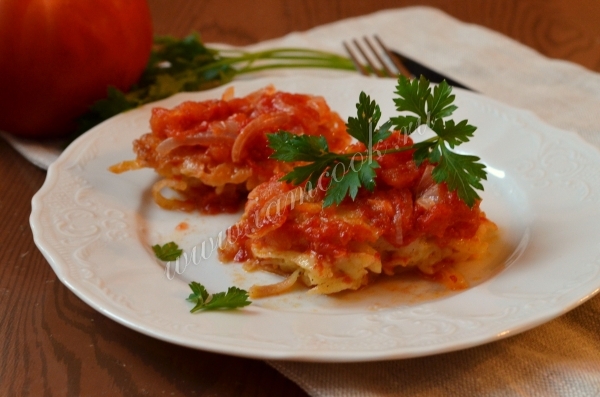 Рецепт драников в томатном соусе