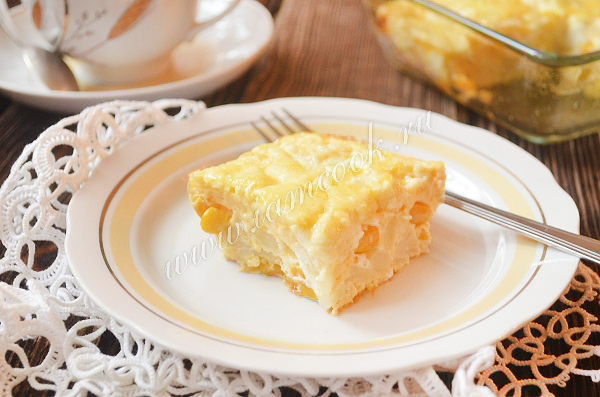 Рецепт омлета с цветной капустой