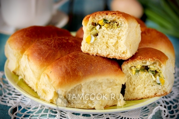 Фото пирожков с яйцом и зеленью