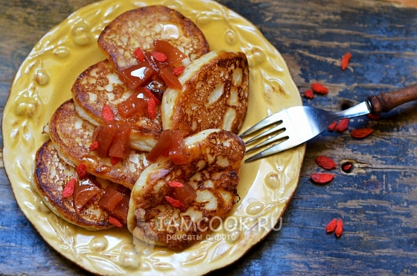 Фото оладий на кефире без яиц