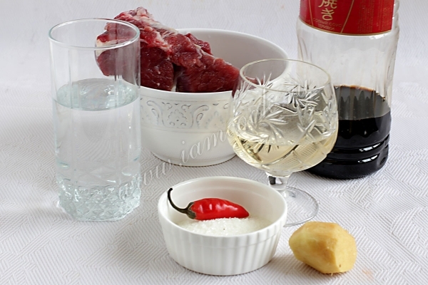 Ингредиенты для говядины Сигурэни