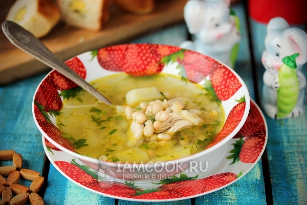 Фото супа с консервированной фасолью