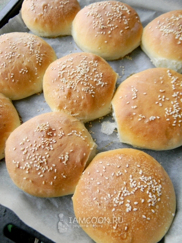 Рецепт булочек для бургеров